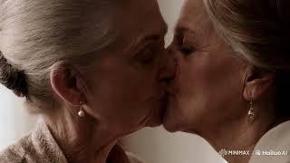 Older Women Kiss with passion lesbian kissing   #lesbian #mature