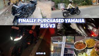 FINALLY PURCHASED YAMAHA R15 V3 | Thrill | AK VLOGS ️‍🩹