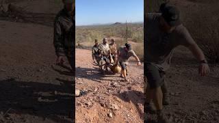 Huge Muley at the El Chaparral Ranch take five guys to load it ! #hunting #huntingseason #muledeer