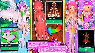 ONLY Dressing As POPULAR ROBLOX GAMES For EVERY Round In DRESS TO IMPRESS! | ROBLOX Challenge