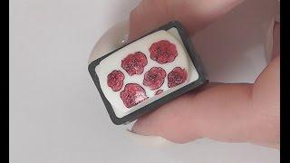 BornprettyStore stamping plate: BP-L024 | RED roses ledlight reverse design