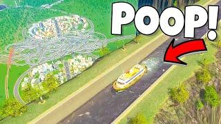 Building a 1000m high SEWAGE CANAL in Cities Skylines!