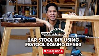 Wooden bar stool DIY using the Festool Domino DF 500