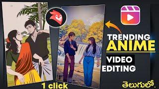 Normal video convert in Anime( Just 1 click) | videoleap editing app