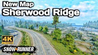 New Map Sherwood Ridge In SnowRunner Season 14 #snowrunner #offroad #4k