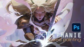 Dephanie: Guardians of Light - speed painting (Time-lapse)