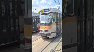 Départ d'un PCC 7700 en 44 (Montgomery) et arrivé d'un PCC 7800 en 39 (Ban-Eik) au Musée du Tram