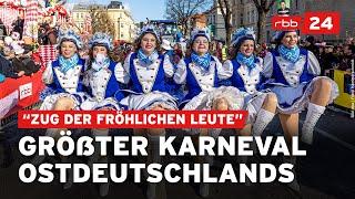 Karneval in Cottbus: Zehntausende tanzen durch die Stadt