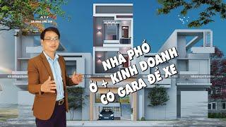 Nhà Đẹp ATZ số 139/Mẫu nhà phố 3 tầng kết hợp kinh doanh, có tầng bán hầm để xe