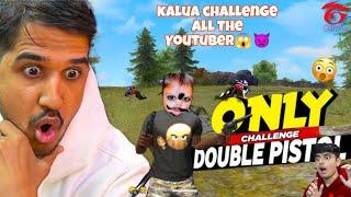 KALUA Plays FREE FIRE Like a PRO! | Challengeing all youtuber 