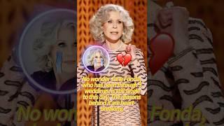 No wonder Jane Fonda, who has been through 3 weddings, remains single up to now.#celebrity