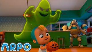 Chase the Ghost!!! | ARPO The Robot | Funny Kids Cartoons | Kids TV Full Episodes