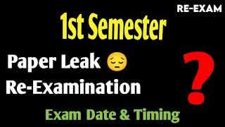 ANU B.Ed 1st Sem Exam Latest Update Re-Examination of 1st Semester Confirmed 12 March 2025 B.Ed 1sem