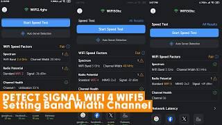 Faster internet WIFI 2 WIFI 4 WIFI channel Bandwidth 20MHz 40MHz 80MHz setting