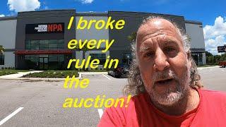 I BROKE EVERY RULE AT THE MOTORCYCLE AUCTION