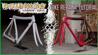 COLNAGO CARBON VOLO 1988- Bike Repaint TUTORIAL-