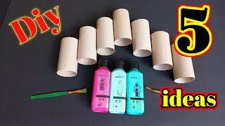 5 awesome ideas with toilet paper rolls! Home decoration ideas