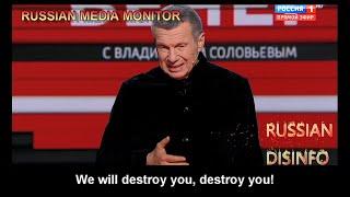 Vladimir Solovyov says Russia intends to destroy Ukraine