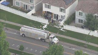 Driver flees after crashing car into house in Green Valley Ranch