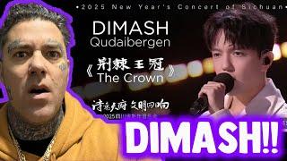 WHAT THE?! | Rapper FIRST TIME REACTION to Dimash - The Crown (2025 New Year’s Concert of Sichuan