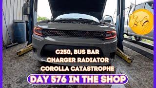 C250 BUS BAR, Charger Radiator, Corolla Chaos, JB WELD FAIL, DAY 576 in the Shop #auto #repair