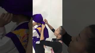 エイサーサージ（モス布）の巻き方