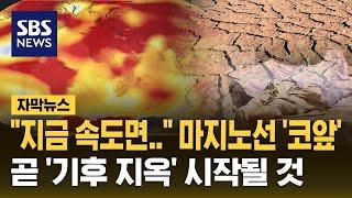 "지금 속도면.." 마지노선 '코앞'…곧 '기후 지옥' 시작될 것 (자막뉴스) / SBS