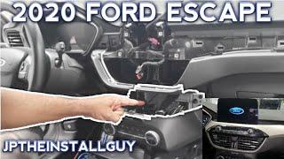2020 FORD ESCAPE RADIO REMOVAL