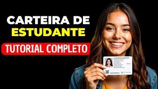 COMO TER A CARTEIRINHA DO ESTUDANTE 2024 MEIA ENTRADA GARANTIDA!!