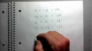 Multiplying and Dividing Negative Numbers - Best Explanation