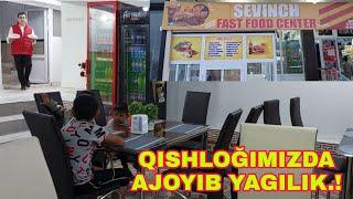 QAMASHI QISHLOĞIMIZDA SEVINCH FAST FOOD CENTER OCHILDI.!