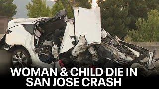 San Jose woman and boy killed in wrong-way driver crash | KTVU