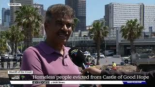 Homeless people evicted from Castle Good Hope