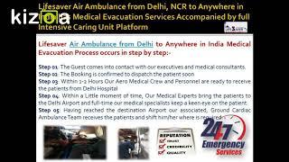 Lifesaver Air Ambulance from New Delhi – A Trademark of People’s Trust