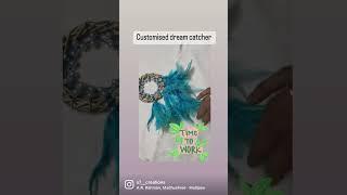 Dream catcher making | car dream catcher making for beginners| customised gift ideas #shorts