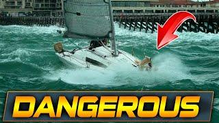 BOATS CAUGHT IN DANGEROUS WAVES AT CAPBRETON INLET | BOAT ZONE