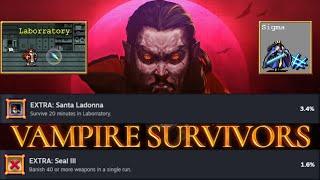 Vampire Survivors - How To Get Queen Sigma, Santa Ladonna, Seal III And Unlock The Laborratory