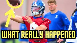 Jaxson Dart THROWING LAZERS At New York Giants Practice | 2025 OTAs Minicamp Rookie Camp