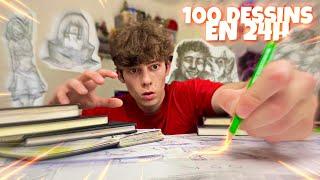 Faire 100 DESSINS en 24 HEURES ! (Challenge dessin)