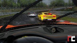 Nordschleife track day in STORM CONDITIONS - Assetto Corsa CSP rain FX