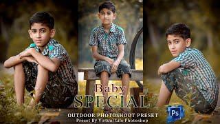 Baby Outdoor Photoshoot | Outdoor photoshoot preset | photoshop preset XMP free download