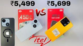 itel A50C  Itel A05s  Unboxing || Comparison || Camera || Under 6000 Smartphone 2024!