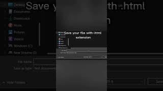 How to save html file in notepad #codingclasses #codingforbeginners #codinghelp