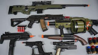 Nerf Gun M32 Grenade Launcher Toy Gun - AK47 Tactical Version Airsoft  Realistic Toy Guns Collection