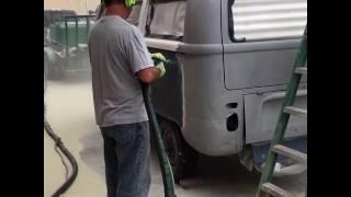 Dustless blasting / sandblasting / mobile media blasting in Southern California