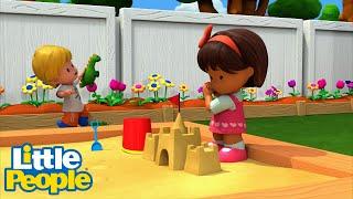 Little People | The MOST Beautiful Sand Castle  | Educational Cartoons | Little People Fisher Price