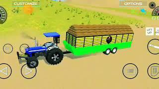 Drive  JCB and Unloading Stone  From Dumper in Game #jcb #tractor #dumper #truck #gamingvideo