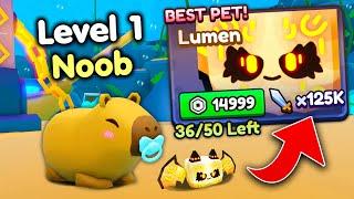 Starting Over as NOOB with BEST PET in Capybara Evolution! (Roblox)