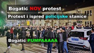 Bogatić protest i ispred policijske stanice