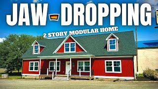 I drove by & INSTANTLY FELL in LOVE with this NEW modular home! Prefab House Tour